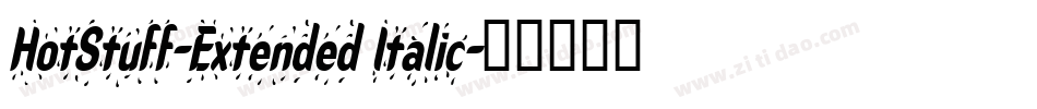 HotStuff-Extended Italic字体转换